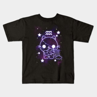 aquarius kawaii zodiac sign Kids T-Shirt